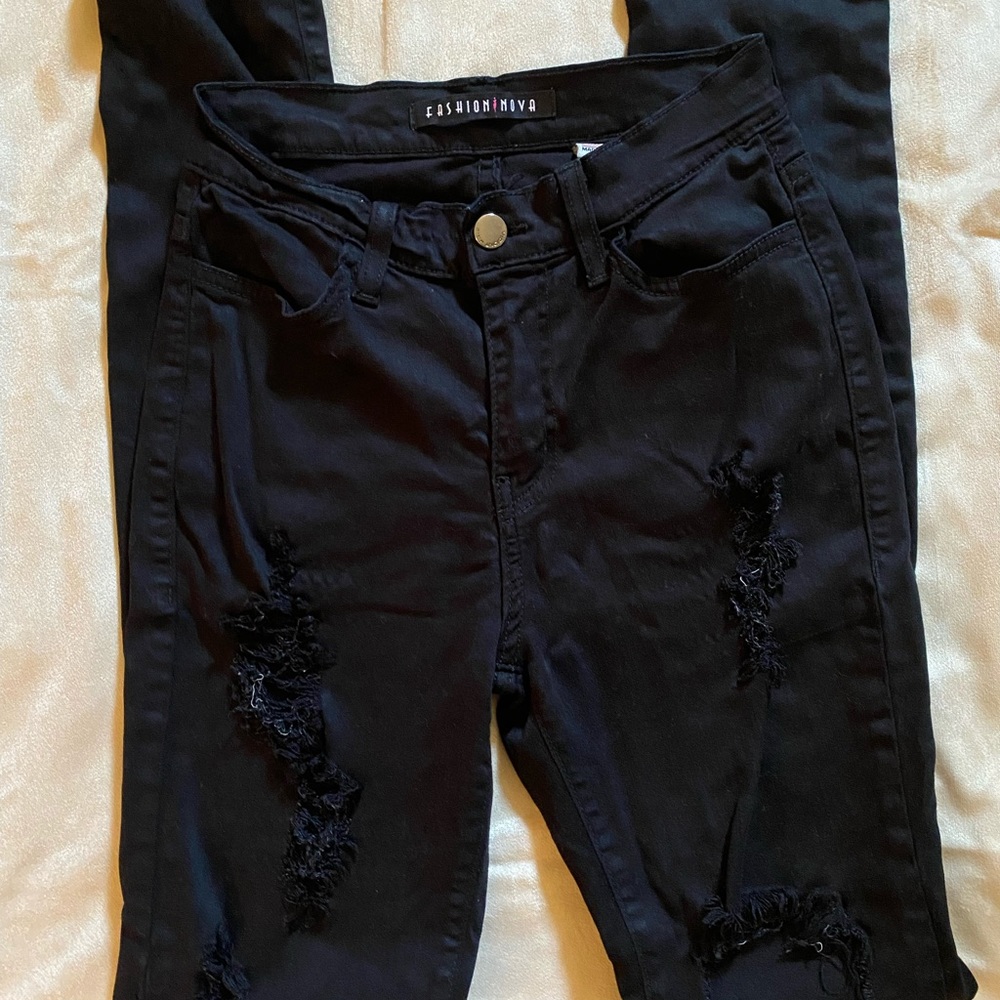 Fashion Nova glistening jeans